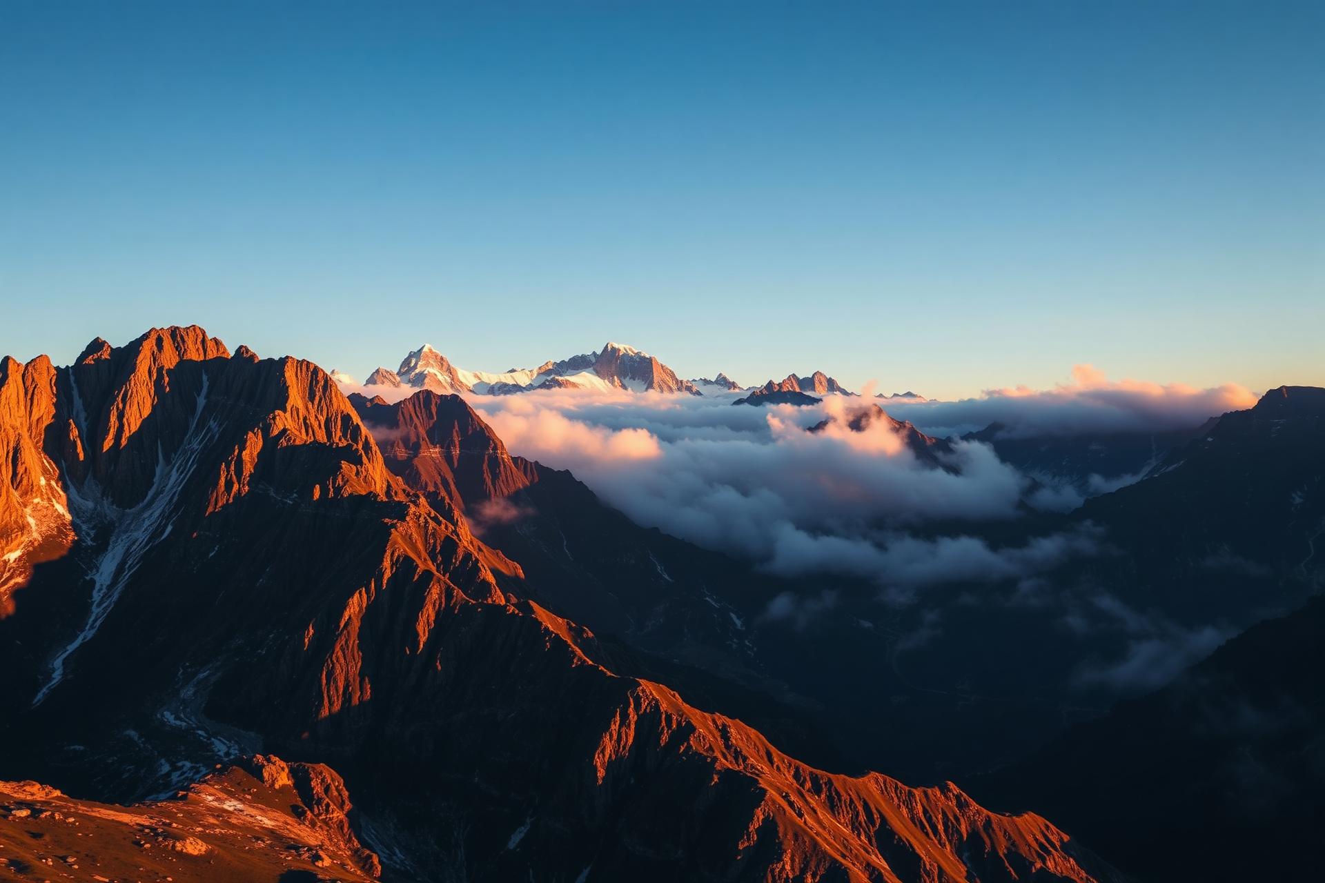 Cordillera al amanecer